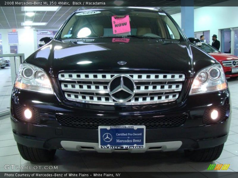 Black / Macadamia 2008 Mercedes-Benz ML 350 4Matic