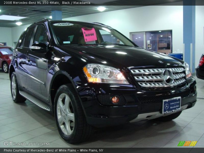 Black / Macadamia 2008 Mercedes-Benz ML 350 4Matic