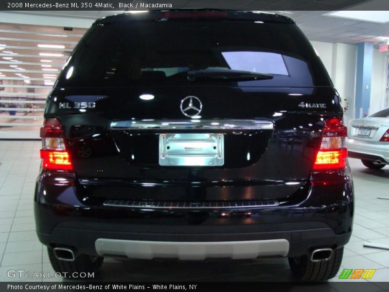 Black / Macadamia 2008 Mercedes-Benz ML 350 4Matic