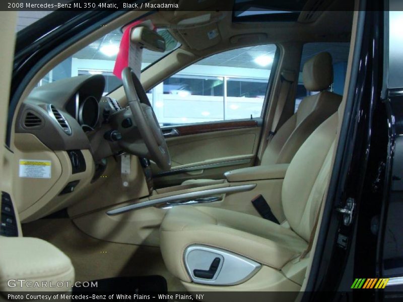 Black / Macadamia 2008 Mercedes-Benz ML 350 4Matic