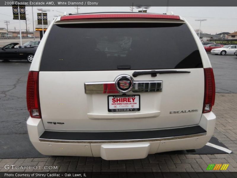 White Diamond / Ebony 2008 Cadillac Escalade AWD