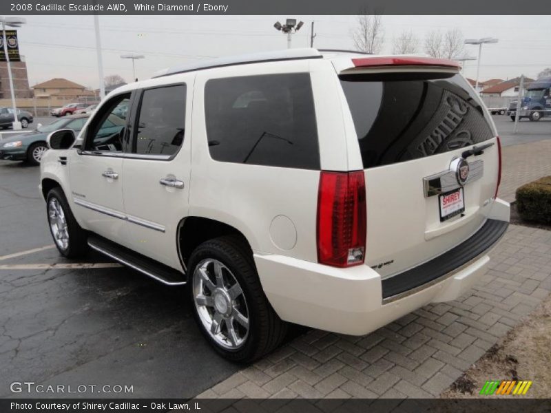 White Diamond / Ebony 2008 Cadillac Escalade AWD