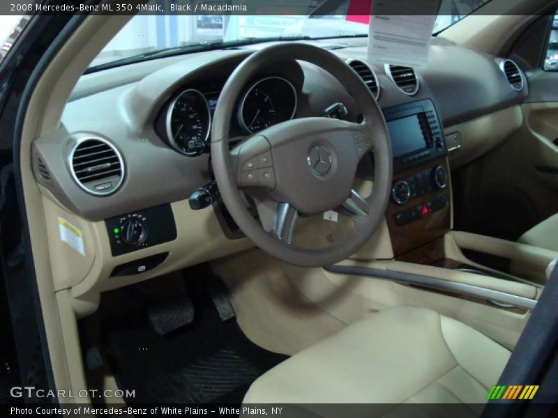 Black / Macadamia 2008 Mercedes-Benz ML 350 4Matic