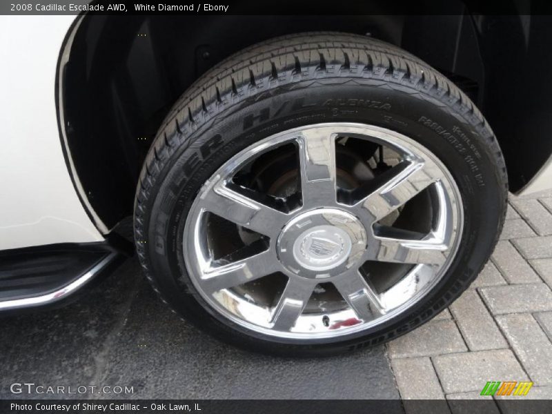 White Diamond / Ebony 2008 Cadillac Escalade AWD