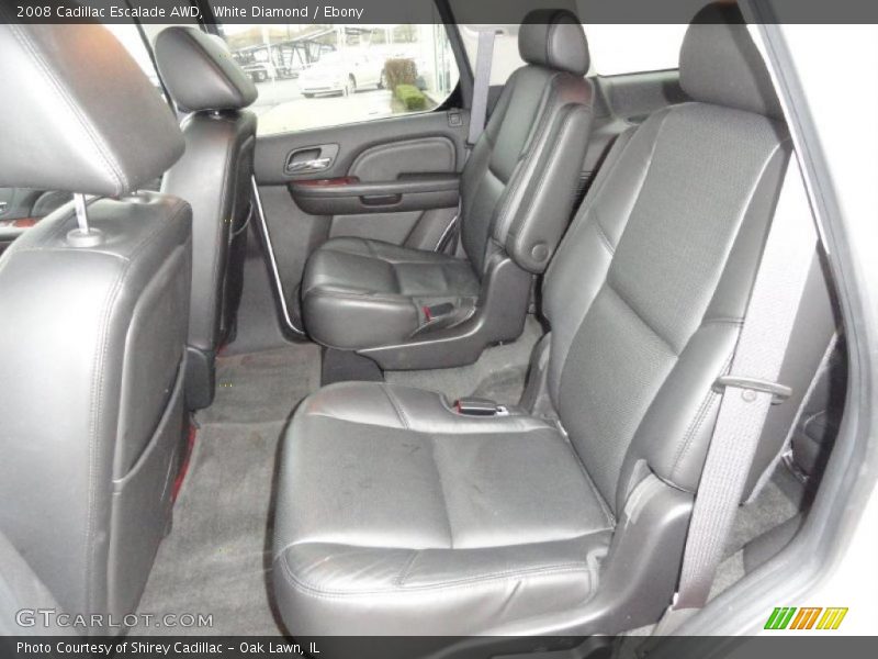 White Diamond / Ebony 2008 Cadillac Escalade AWD