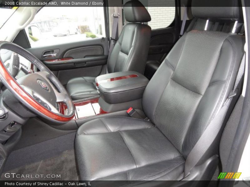 White Diamond / Ebony 2008 Cadillac Escalade AWD