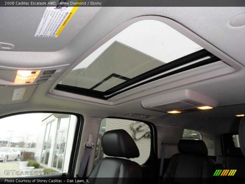 White Diamond / Ebony 2008 Cadillac Escalade AWD