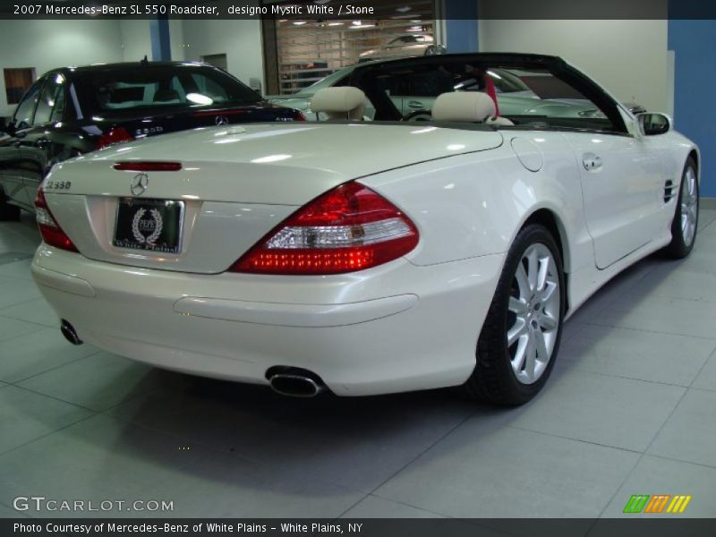 designo Mystic White / Stone 2007 Mercedes-Benz SL 550 Roadster