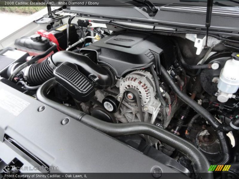 White Diamond / Ebony 2008 Cadillac Escalade AWD