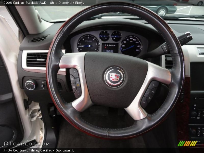 White Diamond / Ebony 2008 Cadillac Escalade AWD
