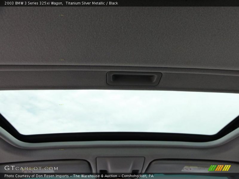 Titanium Silver Metallic / Black 2003 BMW 3 Series 325xi Wagon
