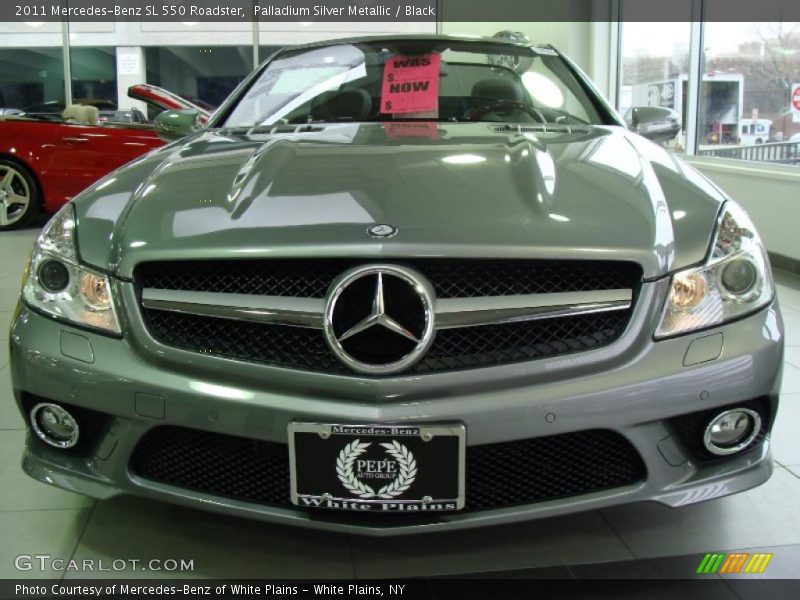 Palladium Silver Metallic / Black 2011 Mercedes-Benz SL 550 Roadster
