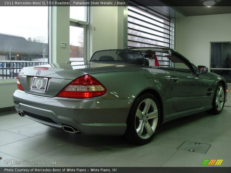 Palladium Silver Metallic / Black 2011 Mercedes-Benz SL 550 Roadster