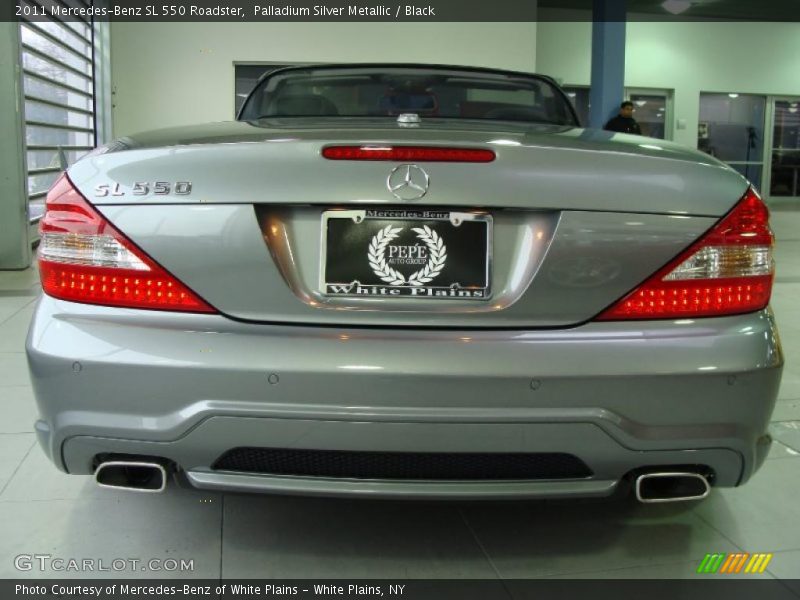 Palladium Silver Metallic / Black 2011 Mercedes-Benz SL 550 Roadster