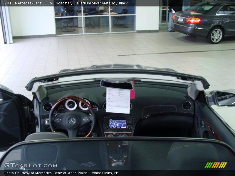 Palladium Silver Metallic / Black 2011 Mercedes-Benz SL 550 Roadster