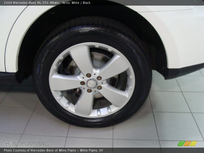 Arctic White / Black 2009 Mercedes-Benz ML 350 4Matic
