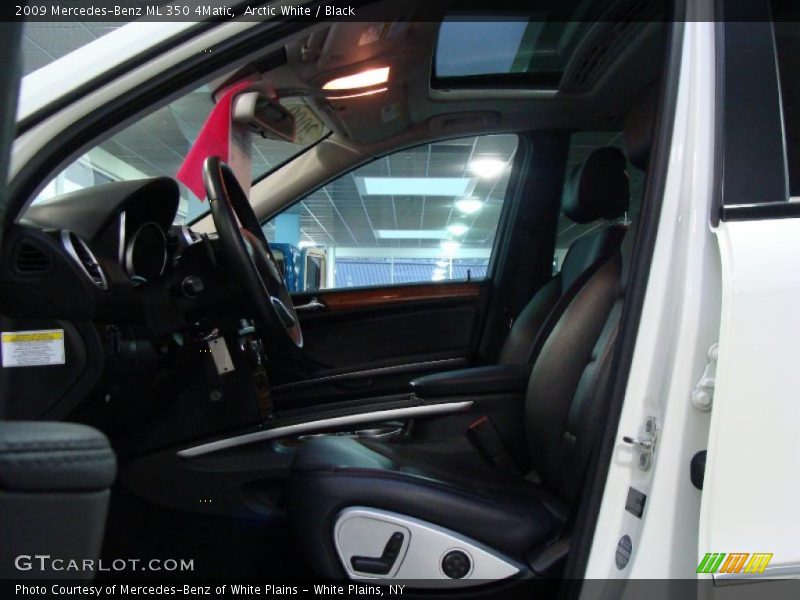 Arctic White / Black 2009 Mercedes-Benz ML 350 4Matic