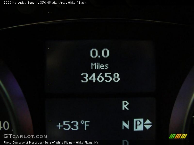 Arctic White / Black 2009 Mercedes-Benz ML 350 4Matic