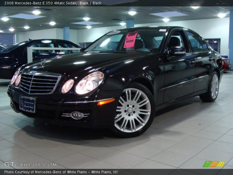 Black / Black 2008 Mercedes-Benz E 350 4Matic Sedan