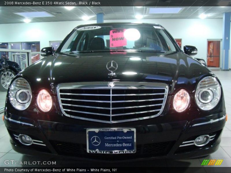 Black / Black 2008 Mercedes-Benz E 350 4Matic Sedan