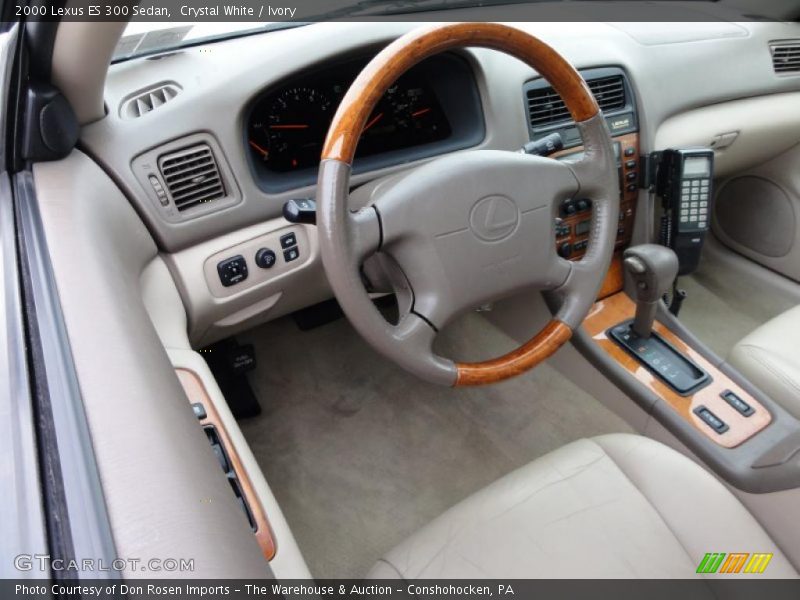 Crystal White / Ivory 2000 Lexus ES 300 Sedan
