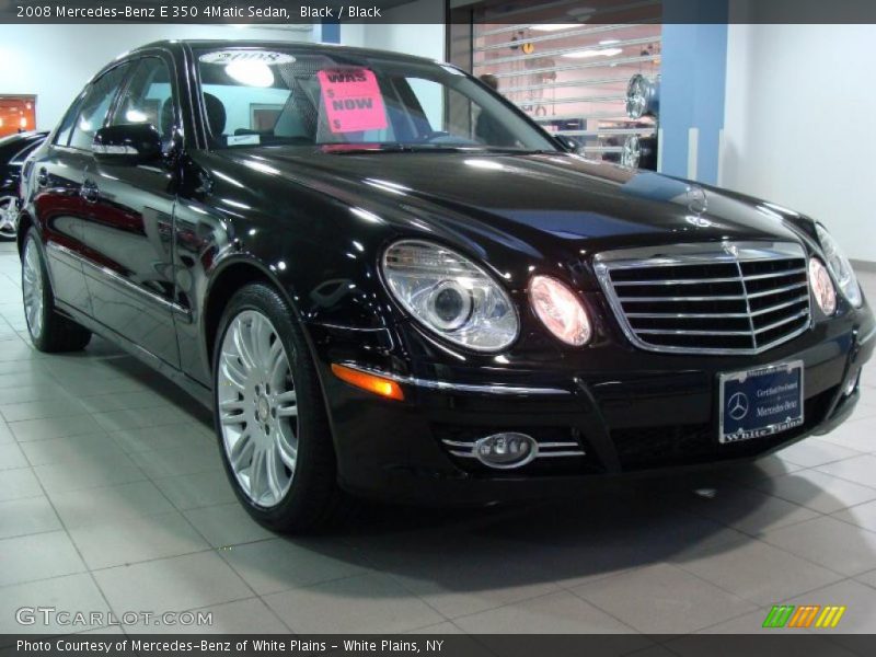 Black / Black 2008 Mercedes-Benz E 350 4Matic Sedan