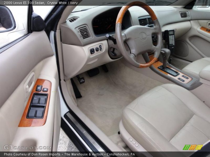 Crystal White / Ivory 2000 Lexus ES 300 Sedan