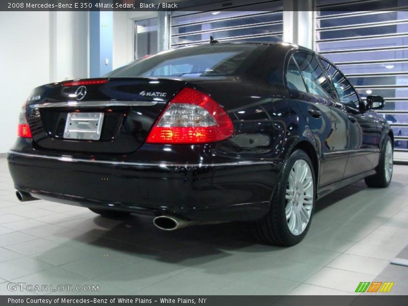 Black / Black 2008 Mercedes-Benz E 350 4Matic Sedan