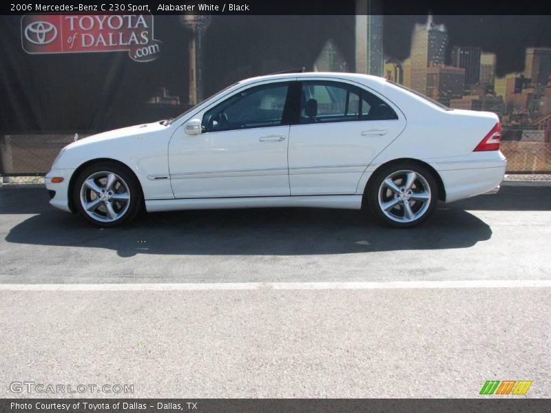 Alabaster White / Black 2006 Mercedes-Benz C 230 Sport