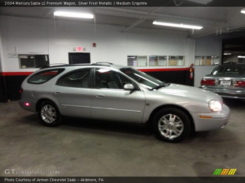Silver Frost Metallic / Medium Graphite 2004 Mercury Sable LS Premium Wagon