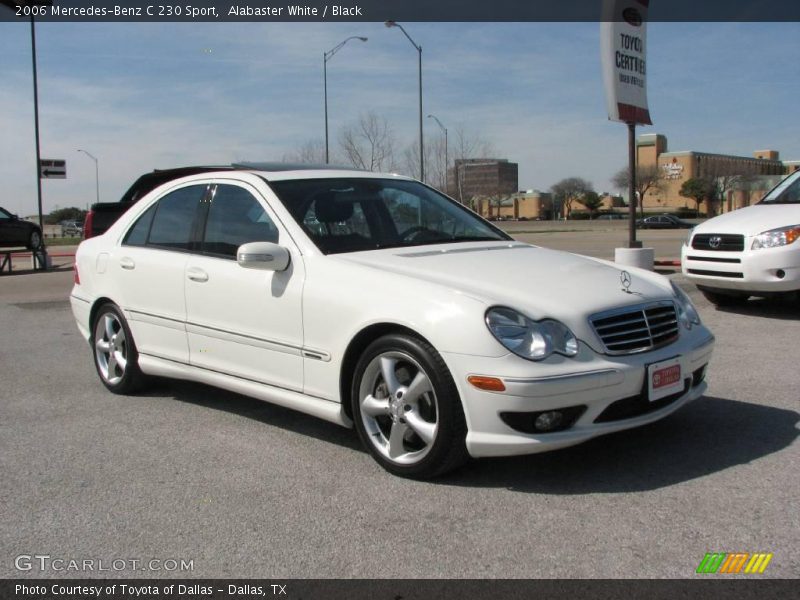 Alabaster White / Black 2006 Mercedes-Benz C 230 Sport