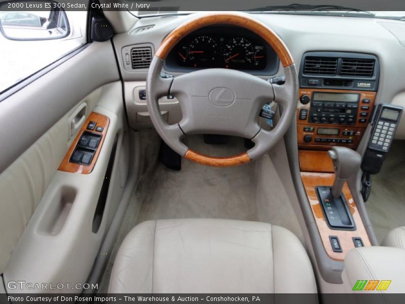 Crystal White / Ivory 2000 Lexus ES 300 Sedan
