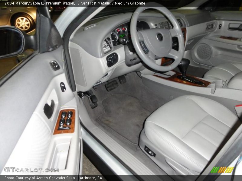 Silver Frost Metallic / Medium Graphite 2004 Mercury Sable LS Premium Wagon