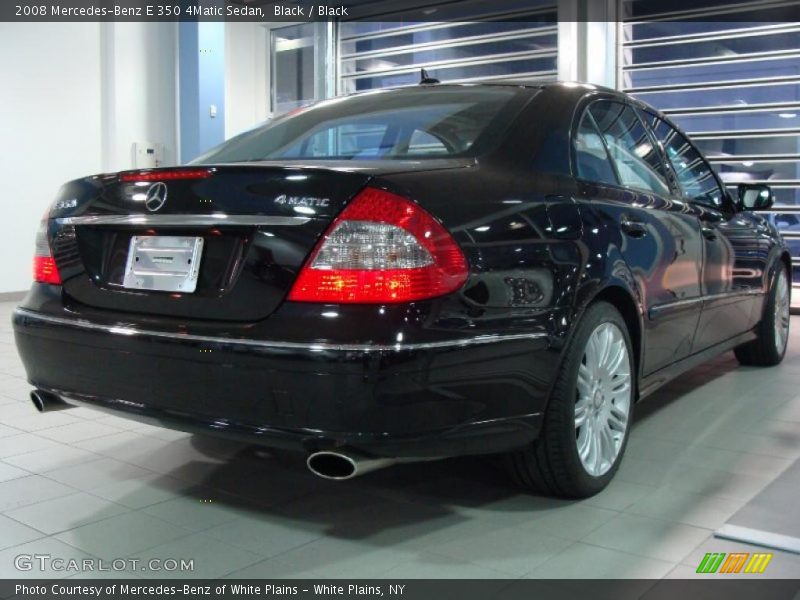 Black / Black 2008 Mercedes-Benz E 350 4Matic Sedan
