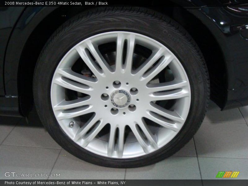 Black / Black 2008 Mercedes-Benz E 350 4Matic Sedan