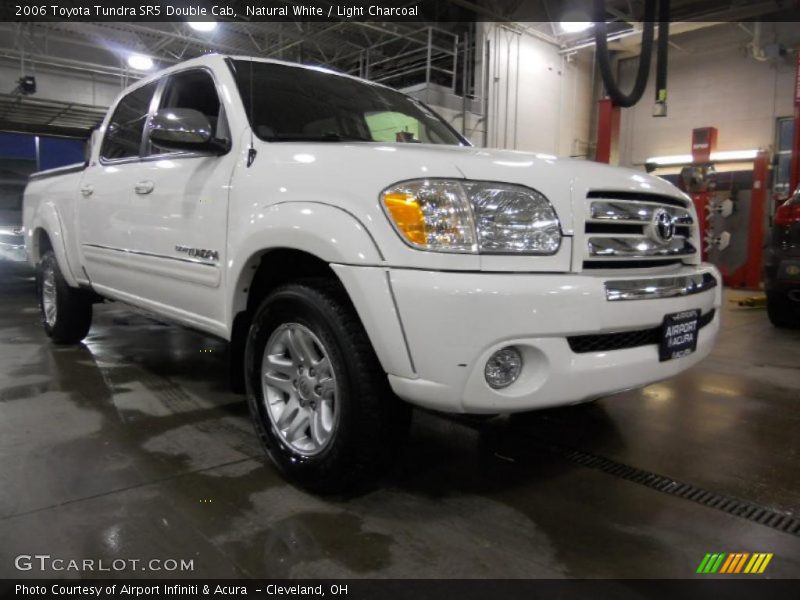 Natural White / Light Charcoal 2006 Toyota Tundra SR5 Double Cab