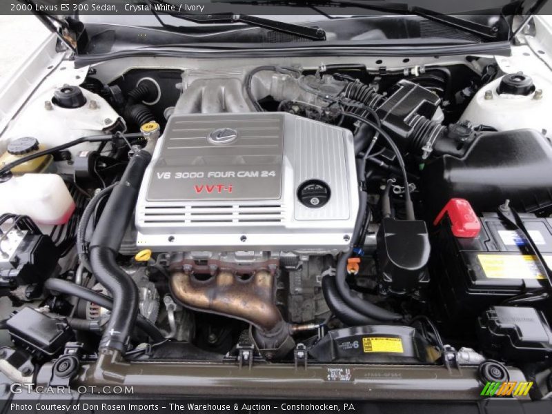 Crystal White / Ivory 2000 Lexus ES 300 Sedan