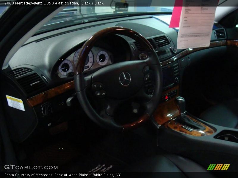 Black / Black 2008 Mercedes-Benz E 350 4Matic Sedan
