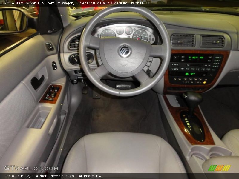Silver Frost Metallic / Medium Graphite 2004 Mercury Sable LS Premium Wagon