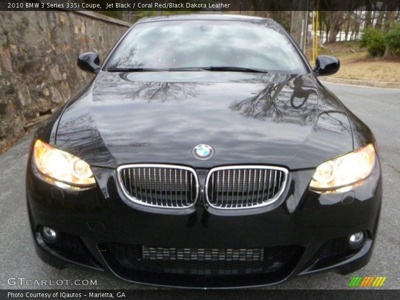Jet Black / Coral Red/Black Dakota Leather 2010 BMW 3 Series 335i Coupe