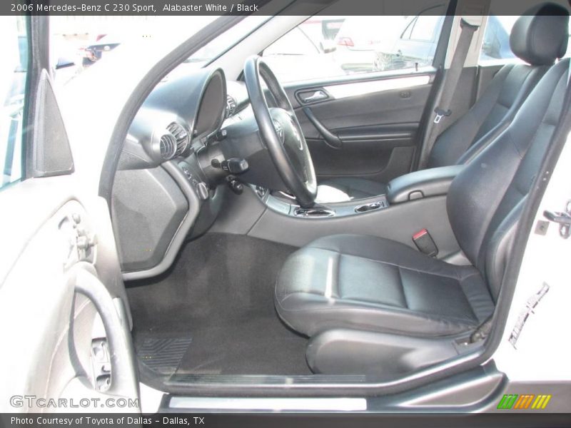 Alabaster White / Black 2006 Mercedes-Benz C 230 Sport