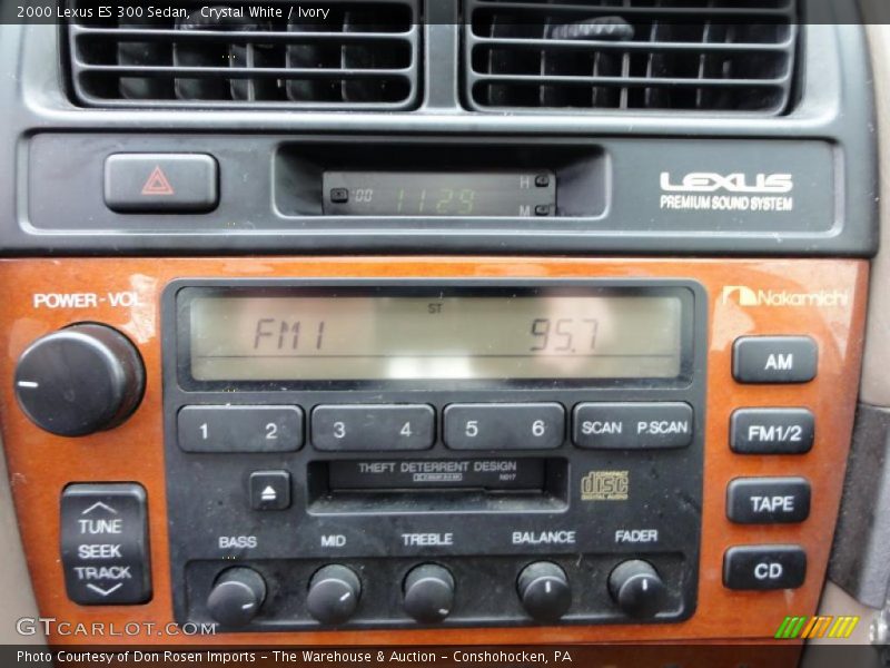 Crystal White / Ivory 2000 Lexus ES 300 Sedan