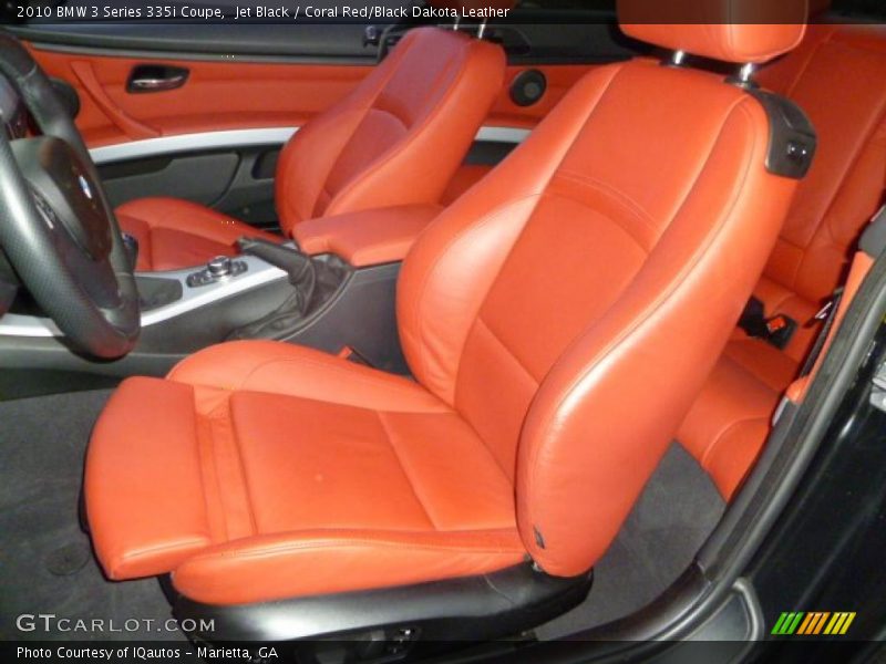  2010 3 Series 335i Coupe Coral Red/Black Dakota Leather Interior