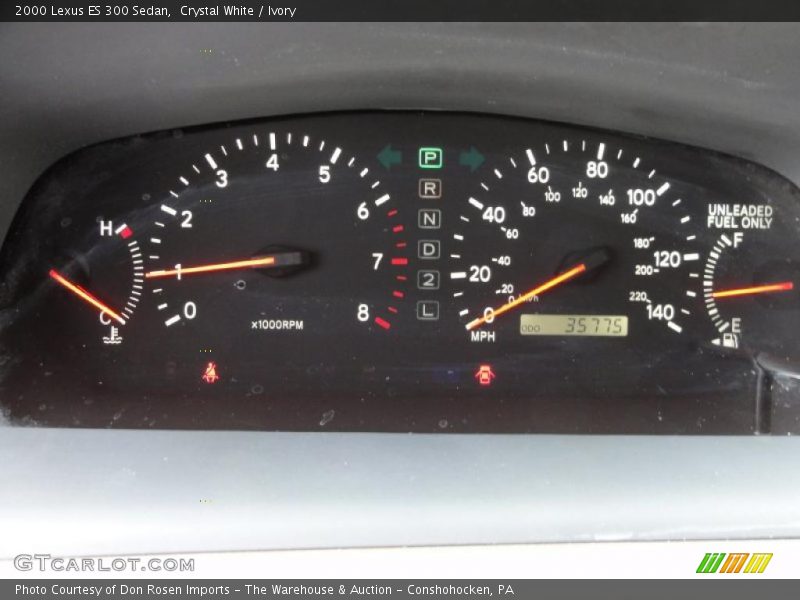 Crystal White / Ivory 2000 Lexus ES 300 Sedan