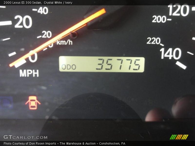 Crystal White / Ivory 2000 Lexus ES 300 Sedan