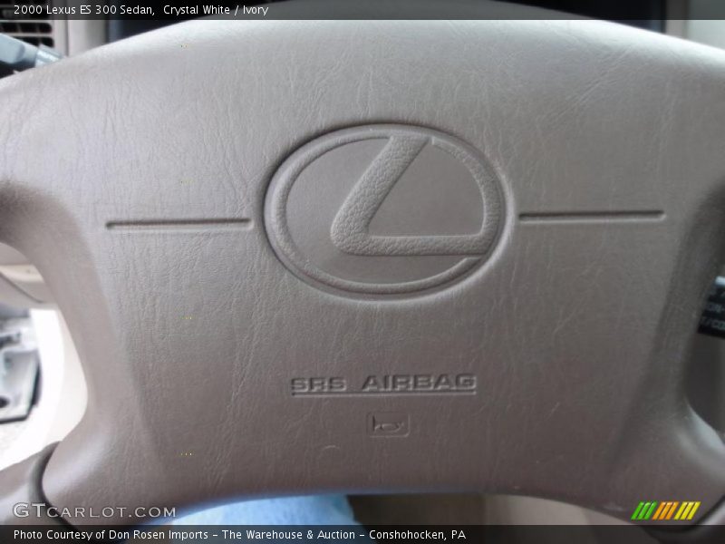 Crystal White / Ivory 2000 Lexus ES 300 Sedan