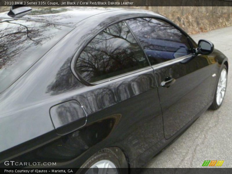 Jet Black / Coral Red/Black Dakota Leather 2010 BMW 3 Series 335i Coupe