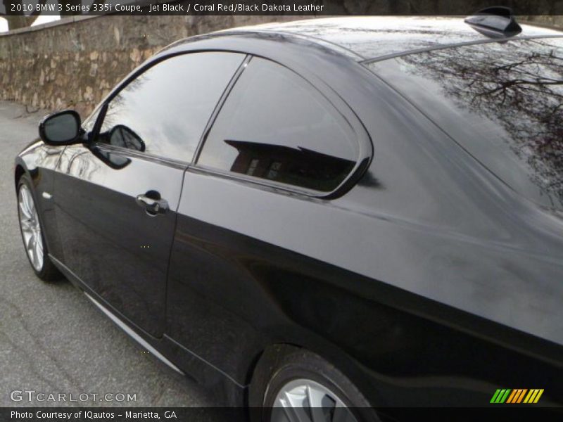 Jet Black / Coral Red/Black Dakota Leather 2010 BMW 3 Series 335i Coupe