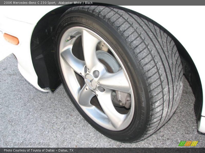 Alabaster White / Black 2006 Mercedes-Benz C 230 Sport