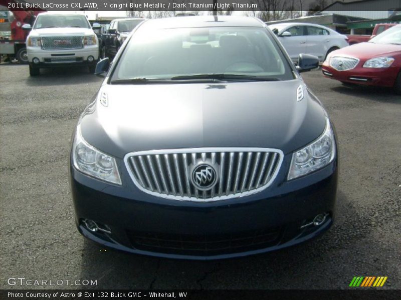 Midnight Blue Metallic / Dark Titanium/Light Titanium 2011 Buick LaCrosse CXL AWD
